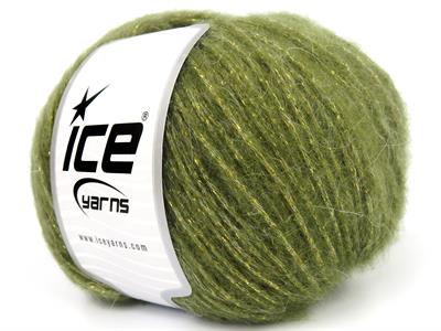 6x50gr. CHARM Orman Yeşili Tiftik, Metalik Simli, Akrilik Metalik Simli, Lüks, Kışlık, Yün, Tiftik, Akrilik