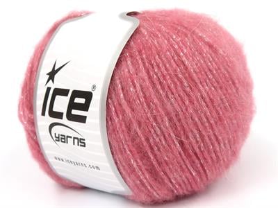 6x50gr. CHARM Pembe Tiftik, Metalik Simli, Akrilik Metalik Simli, Lüks, Kışlık, Yün, Tiftik, Akrilik