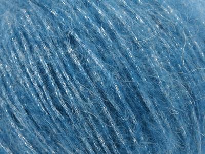 6x50gr. CHARM Turkuaz Tiftik, Metalik Simli, Akrilik Metalik Simli, Lüks, Kışlık, Yün, Tiftik, Akrilik