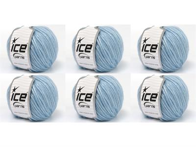 6x50gr. DISCO Viskon, Merino Yün Bebe Mavisi Lüks, Merinos, Kışlık, Yün, Viskon, Worsted