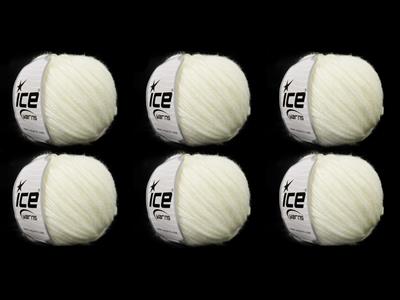 6x50gr. DISCO Viskon, Merino Yün Açık Krem Lüks, Merinos, Kışlık, Yün, Viskon, Worsted