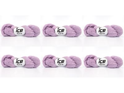 6x50gr. MERINO COTTON Açık Lila Organik Pamuk, Merino Yün Lüks, Kışlık, Yün, Organik Pamuk, Pamuk, Merino Yün