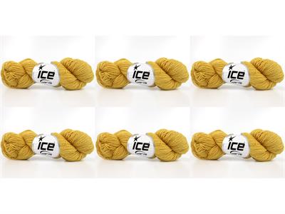 6x50gr. MERINO COTTON Altın Organik Pamuk, Merino Yün Lüks, Kışlık, Yün, Organik Pamuk, Pamuk, Merino Yün