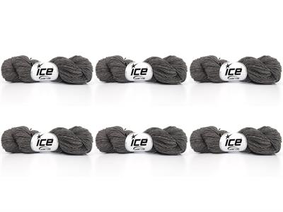 6x50gr. MERINO COTTON Gri Organik Pamuk, Merino Yün Lüks, Kışlık, Yün, Organik Pamuk, Pamuk, Merino Yün