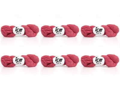 6x50gr. MERINO COTTON Kırmızı Organik Pamuk, Merino Yün Lüks, Kışlık, Yün, Organik Pamuk, Pamuk, Merino Yün