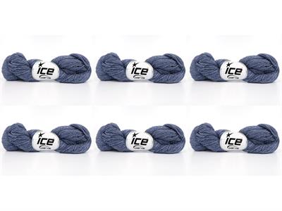 6x50gr. MERINO COTTON Kot Mavisi Organik Pamuk, Merino Yün Lüks, Kışlık, Yün, Organik Pamuk, Pamuk, Merino Yün