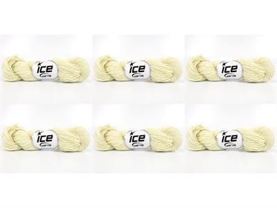 6x50gr. MERINO COTTON Krem Organik Pamuk, Merino Yün Lüks, Kışlık, Yün, Organik Pamuk, Pamuk, Merino Yün