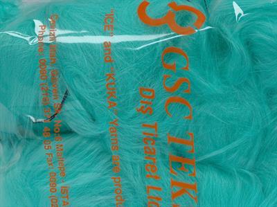 8 Faux Fur PomPoms Mint Green