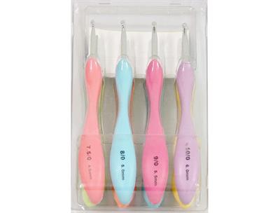8 Sizes Ergonomic Crochet Hook Set Multicolor