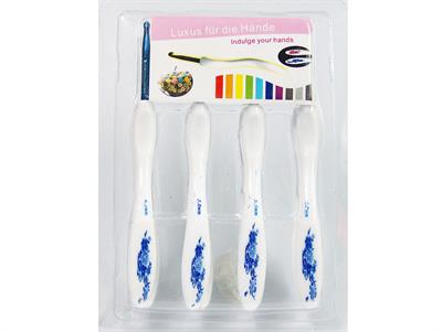 8 Sizes Ergonomic Crochet Hook Set White