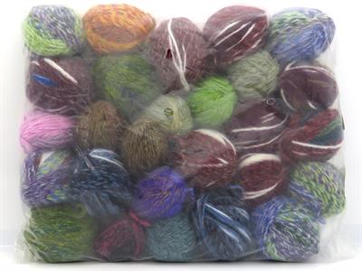 800 gr ICE YARNS Self Striping Leftover Yarns MIXED LOT Yarn Multicolor