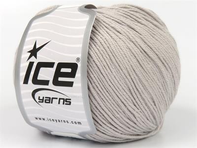 4x100gr. BAMBOO COTTON DELUXE Organik Pamuk, Bambu Açık Gri Bebe, Yazlık İplikler, Organik Pamuk, Pamuk, Bambu