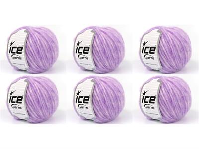 6x50gr. BABY ALPACA ARIA Bebe Alpaka, Yün Açık Lila Lüks, Alpaka, Kışlık, Yün, Worsted