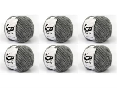 6x50gr. BABY ALPACA ARIA Bebe Alpaka, Yün Açık Gri Lüks, Alpaka, Kışlık, Yün, Worsted