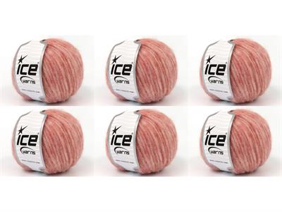 6x50gr. BABY ALPACA ARIA Bebe Alpaka, Yün Açık Somon Lüks, Alpaka, Kışlık, Yün, Worsted