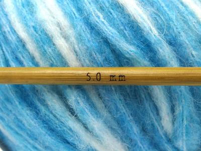 8x50gr. AIR WOOL SPOTS Yün, Akrilik Beyaz, Turkuaz Kışlık, Yün, Batik Desenli, Worsted, Akrilik