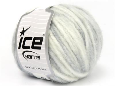 8x50gr. AIR WOOL SPOTS Yün, Akrilik Beyaz, Açık Mavi Kışlık, Yün, Batik Desenli, Worsted, Akrilik