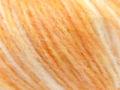 8x50gr. AIR WOOL SPOTS Yün, Akrilik Beyaz, Somon Tonları Kışlık, Yün, Batik Desenli, Worsted, Akrilik