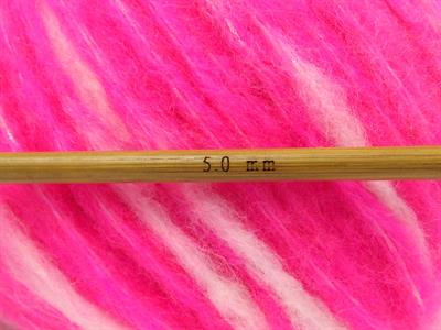 8x50gr. AIR WOOL SPOTS Yün, Akrilik Beyaz, Neon Pembe Kışlık, Yün, Batik Desenli, Worsted, Akrilik