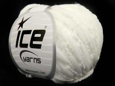 8x50gr. BALLOON Beyaz Mikro Fiber Yazlık İplikler, Ponpon