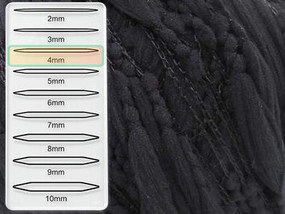 8x50gr. BALLOON Siyah Mikro Fiber Yazlık İplikler, Ponpon