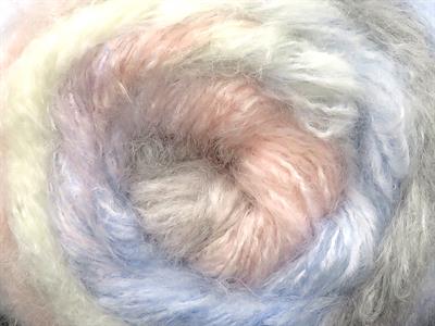 8x50gr. CHANCY MOHAIR Tiftik, Akrilik Açık Gri, Açık Mavi, Açık Pembe, Ekru Kışlık, Yün, Tiftik, Batik Desenli, Worsted