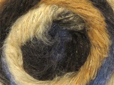 8x50gr. CHANCY MOHAIR Tiftik, Akrilik Kahverengi Tonları, Kot Mavisi Kışlık, Yün, Tiftik, Batik Desenli, Worsted