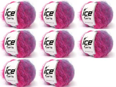 8x50gr. CHANCY MOHAIR Tiftik, Akrilik Yeşil, Mor, Altın, Fuşya Kışlık, Yün, Tiftik, Batik Desenli, Worsted