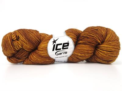 2x100gr. HAND DYED SUPERWASH MERINO Kahverengi Melanj  Lüks, Merinos, Kışlık, Yün, Batik Desenli, Worsted, El Boyama, Makina Yıkama