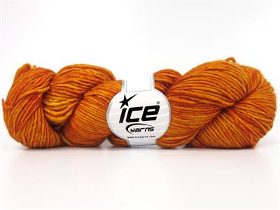 2x100gr. HAND DYED SUPERWASH MERINO Altın, Bakır  Lüks, Merinos, Kışlık, Yün, Batik Desenli, Worsted, El Boyama, Makina Yıkama