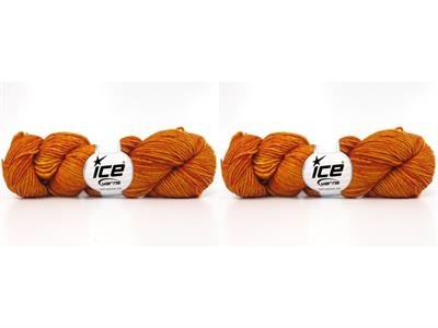 2x100gr. HAND DYED SUPERWASH MERINO Altın, Bakır  Lüks, Merinos, Kışlık, Yün, Batik Desenli, Worsted, El Boyama, Makina Yıkama