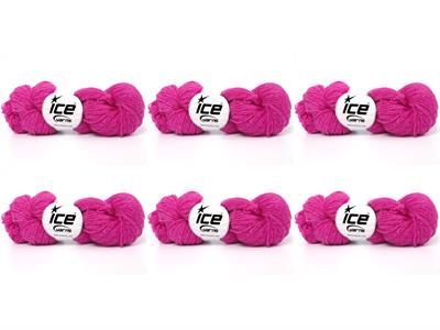6x50gr. SHETLAND WOOL Yün Şeker pembe Lüks, Kışlık, Çok İnce, Yün, 100% Yün