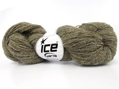 6x50gr. SHETLAND WOOL Yün Deve Tüyü, Haki Lüks, Kışlık, Çok İnce, Yün, 100% Yün