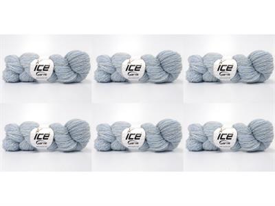 6x50gr. SHETLAND WOOL Yün Beyaz Lüks, Kışlık, Çok İnce, Yün, 100% Yün