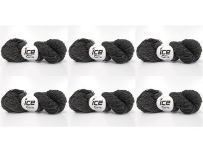 6x50gr. SHETLAND WOOL Yün Gri Lüks, Kışlık, Çok İnce, Yün, 100% Yün