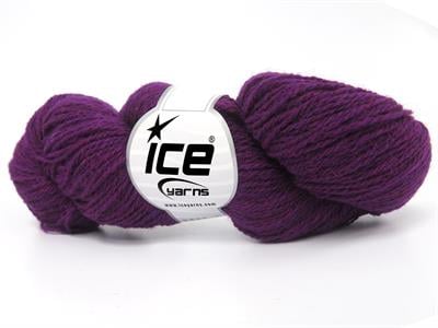 6x50gr. SHETLAND WOOL Yün Koyu mor Lüks, Kışlık, Çok İnce, Yün, 100% Yün