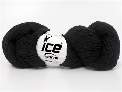 6x50gr. SHETLAND WOOL Yün Siyah Lüks, Kışlık, Çok İnce, Yün, 100% Yün