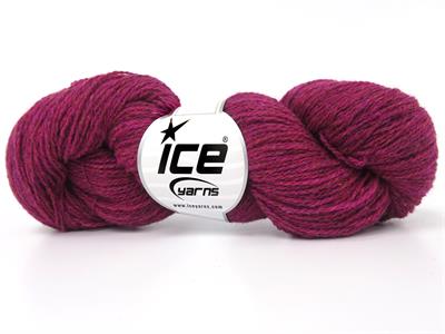 6x50gr. SHETLAND WOOL Yün Koyu Fuşya Lüks, Kışlık, Çok İnce, Yün, 100% Yün