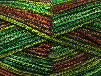 4x100gr. STARRY NIGHT Akrilik Yeşil Tonları Yazlık İplikler, Tığ İşi, Zincir, Akrilik