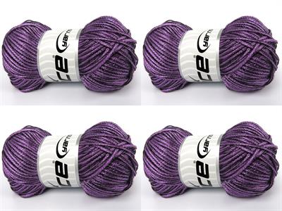 4x100gr. STARRY NIGHT Akrilik Açık Lila Yazlık İplikler, Tığ İşi, Zincir, Akrilik
