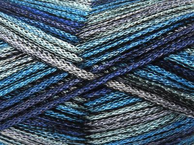 4x100gr. STARRY NIGHT Akrilik Mavi Tonları Yazlık İplikler, Tığ İşi, Zincir, Akrilik