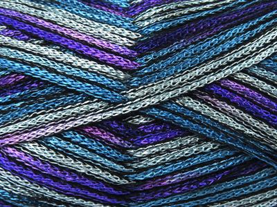 4x100gr. STARRY NIGHT Akrilik Pembe, Leylak, Mavi Tonları Yazlık İplikler, Tığ İşi, Zincir, Akrilik