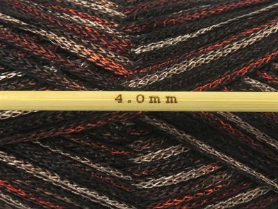 4x100gr. STARRY NIGHT Akrilik Kahverengi Tonları, Bakır Yazlık İplikler, Tığ İşi, Zincir, Akrilik