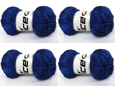 4x100gr. STARRY NIGHT Akrilik  Yazlık İplikler, Tığ İşi, Zincir, Akrilik