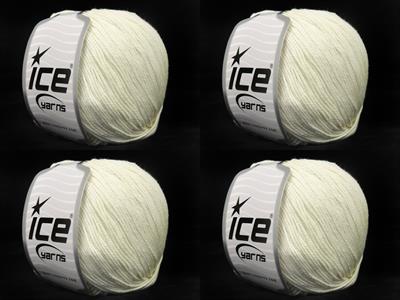 4x100gr. BAMBOO COTTON DELUXE Organik Pamuk, Bambu Açık Krem Bebe, Yazlık İplikler, Organik Pamuk, Pamuk, Bambu