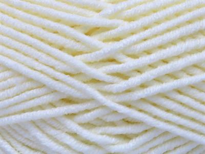 4x100gr. ABANA Akrilik Krem Kışlık, Bebe, Düz iplikler, Worsted, 100% Akrilik