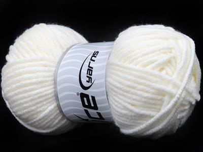 4x100gr. ABANA Akrilik Krem Kışlık, Bebe, Düz iplikler, Worsted, 100% Akrilik