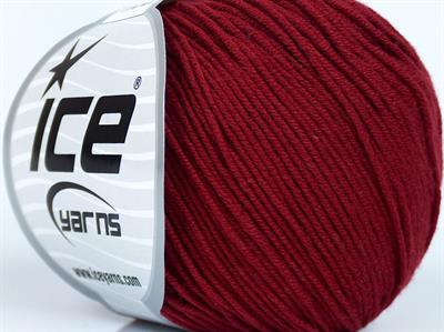 8x50gr. ADEL Pamuk, Akrilik Bordo Bebe, Yazlık İplikler, Pamuk