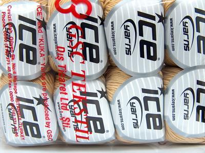 8x50gr. ADEL Pamuk, Akrilik Koyu Krem Bebe, Yazlık İplikler, Pamuk