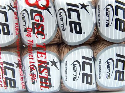 8x50gr. ADEL Pamuk, Akrilik Açık Kamel Bebe, Yazlık İplikler, Pamuk